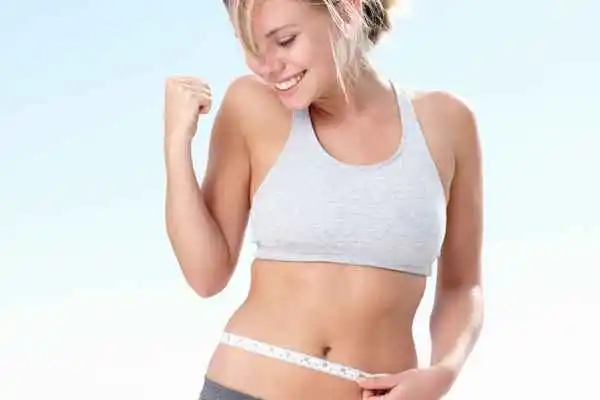 woman happy after fat reduction treatment Enfield Town
