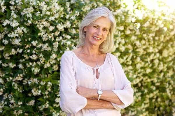 Older woman happy with urinary incontinence treatment Enfield Town