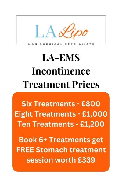 LA-EMS Incontinence Treatment Prices Enfield Town