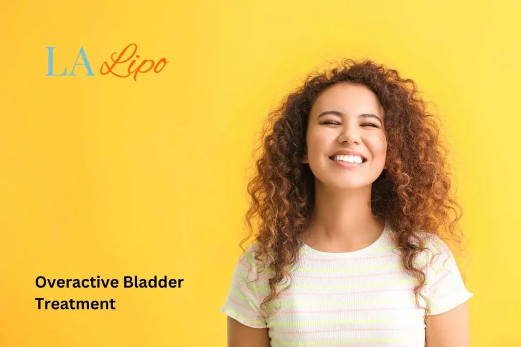 woman smiling about overactive bladder treatment Enfield Town solutions